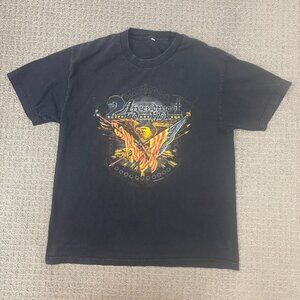 Vintage Alstyle Shirt Medium Heavyweight Cotton Crewneck Graphic Print Eagle USA